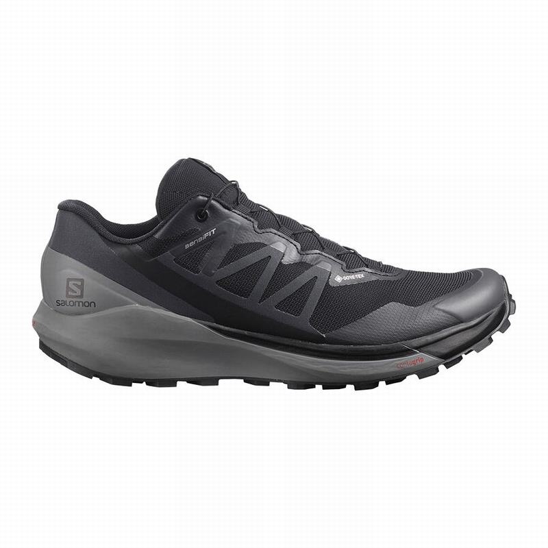 SALOMON SENSE RIDE 4 GORE-TEX INVISIBLE FIT Philippines - Men's Trail Running Shoes - Black | 079524